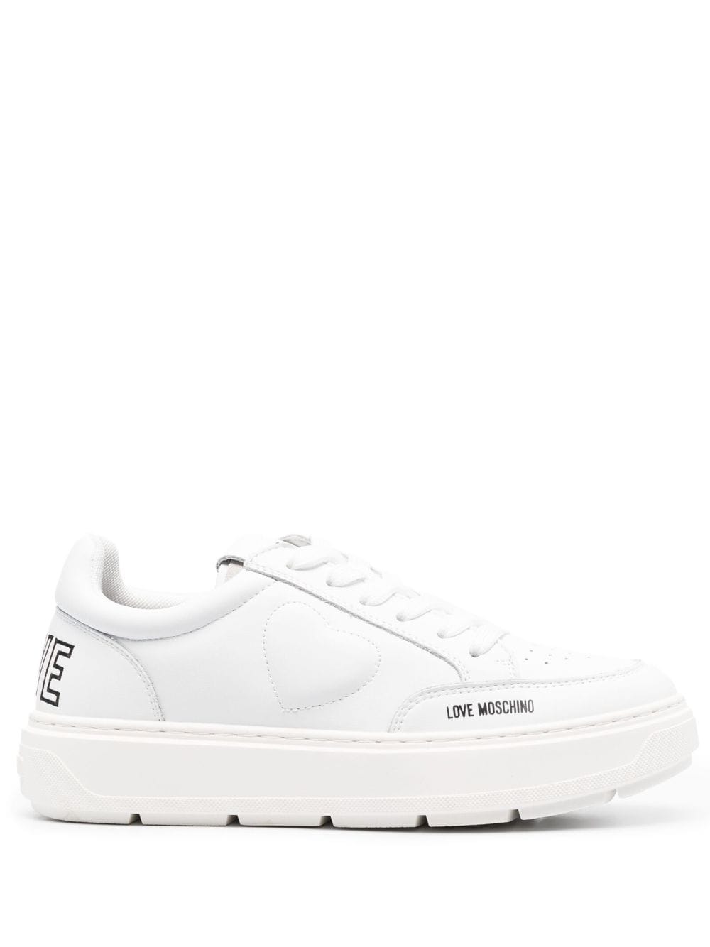 Love Moschino low-top leather sneakers