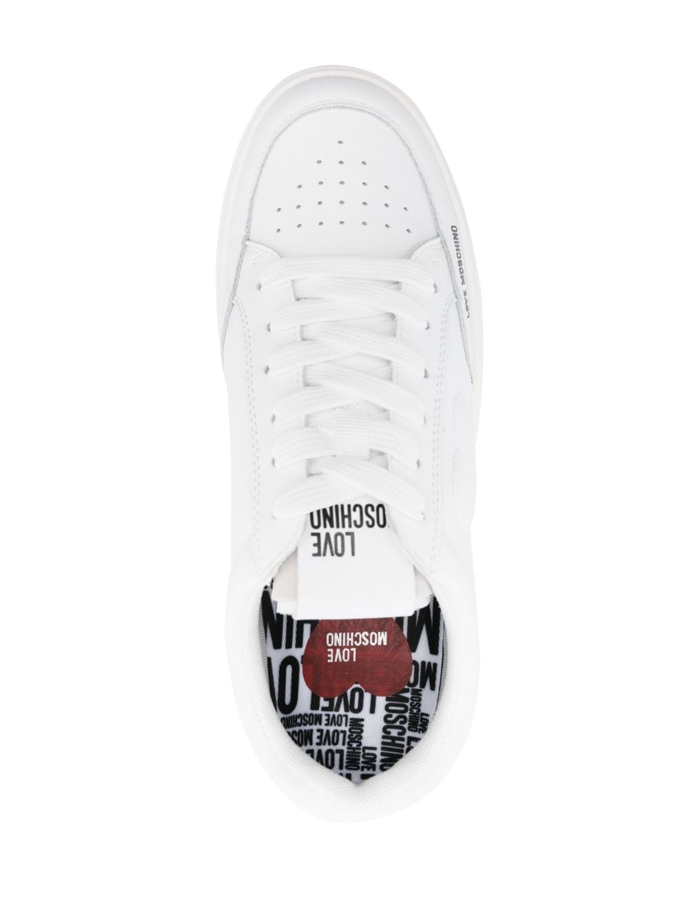 Love Moschino low-top leather sneakers - Image 4