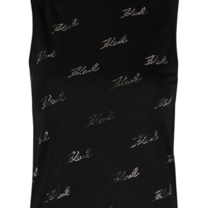 Karl Lagerfeld rhinestone-embellished sleeveless blouse