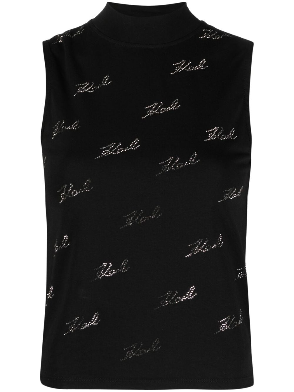 Karl Lagerfeld rhinestone-embellished sleeveless blouse