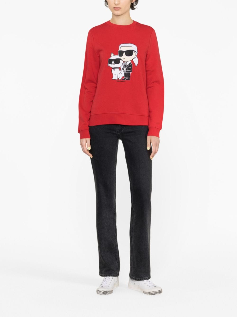 Karl Lagerfeld Ikonik Karl & Choupette sweatshirt - Image 2
