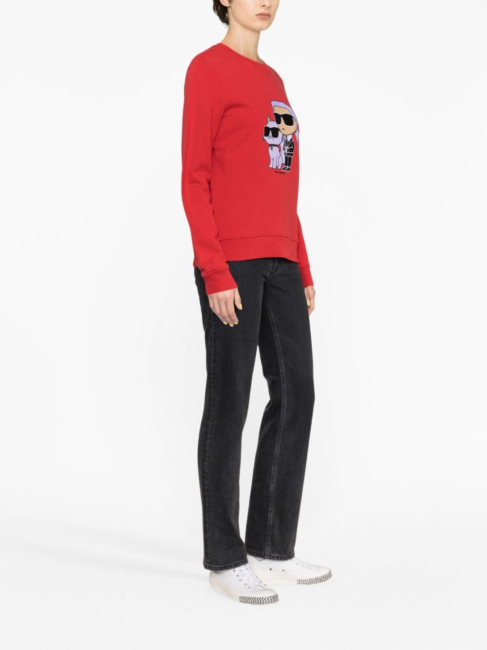 Karl Lagerfeld Ikonik Karl & Choupette sweatshirt - Image 4