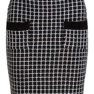 Karl Lagerfeld bouclé two-pocket pencil skirt