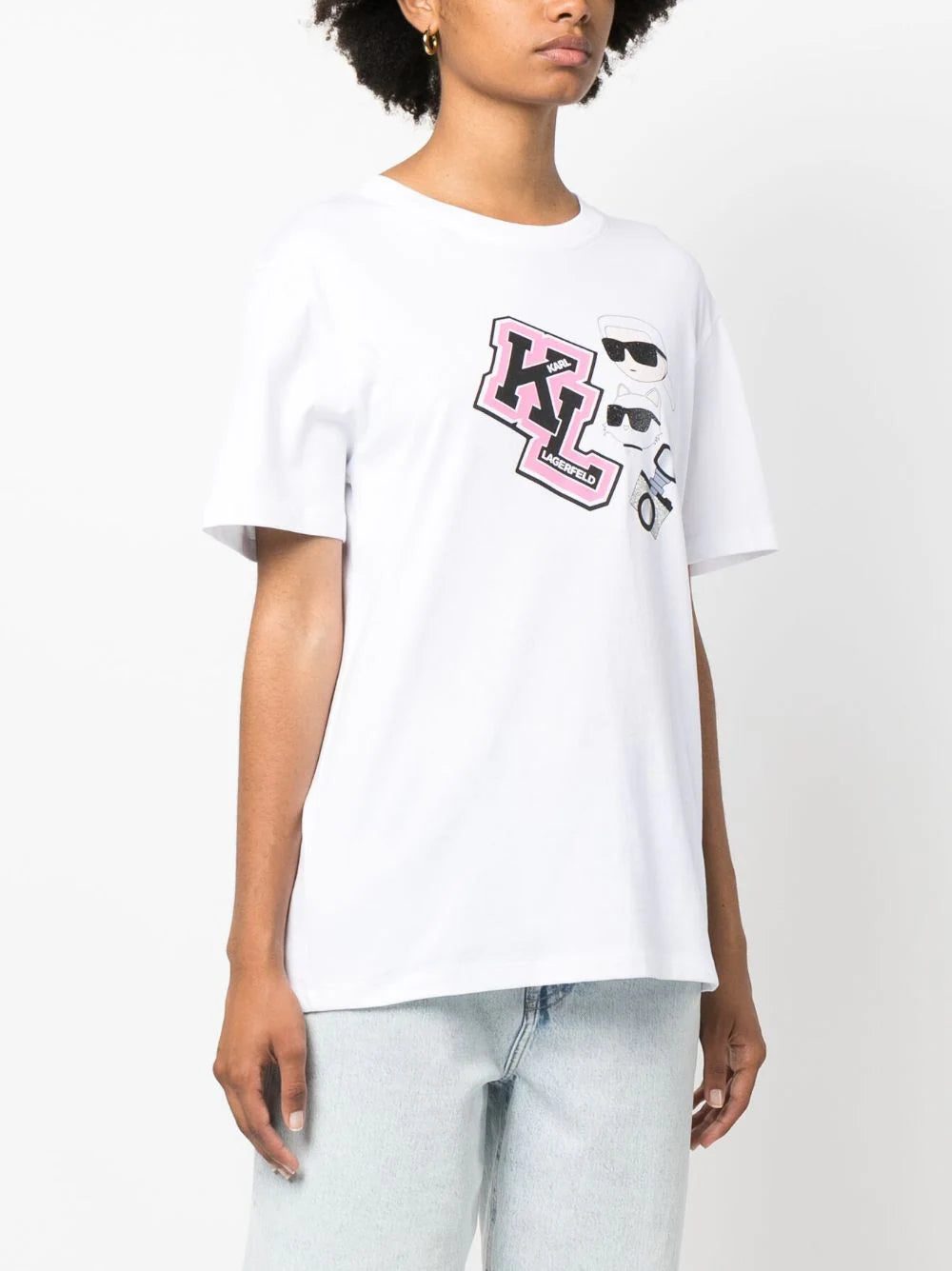 Karl Lagerfeld Ikonik Varsity oversized T-shirt - Image 3