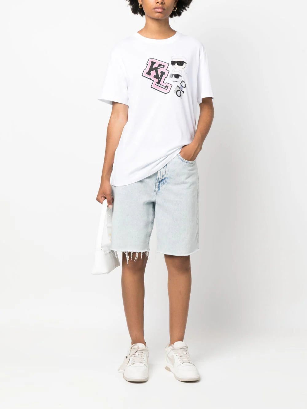 Karl Lagerfeld Ikonik Varsity oversized T-shirt - Image 2
