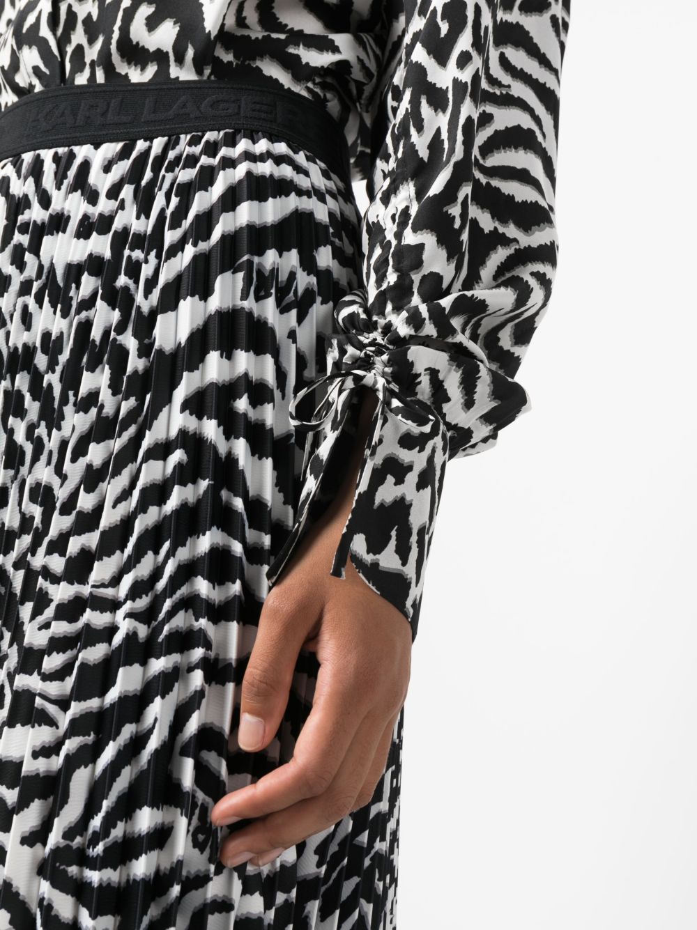 Karl Lagerfeld animal-print silk shirt - Image 5