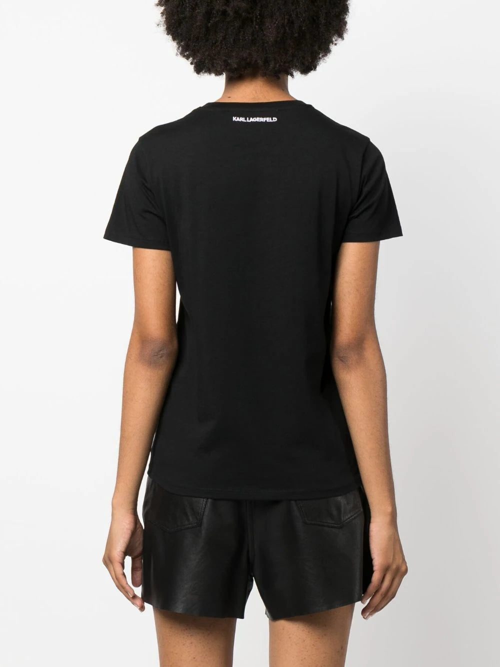 Karl Lagerfeld Kl logo-patch organic cotton T-shirt - Image 4