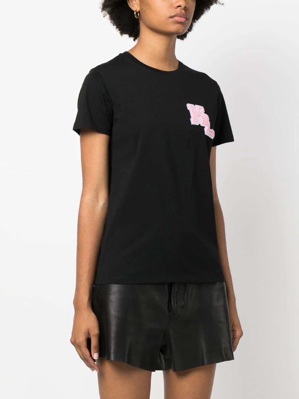 Karl Lagerfeld Kl logo-patch organic cotton T-shirt - Image 3