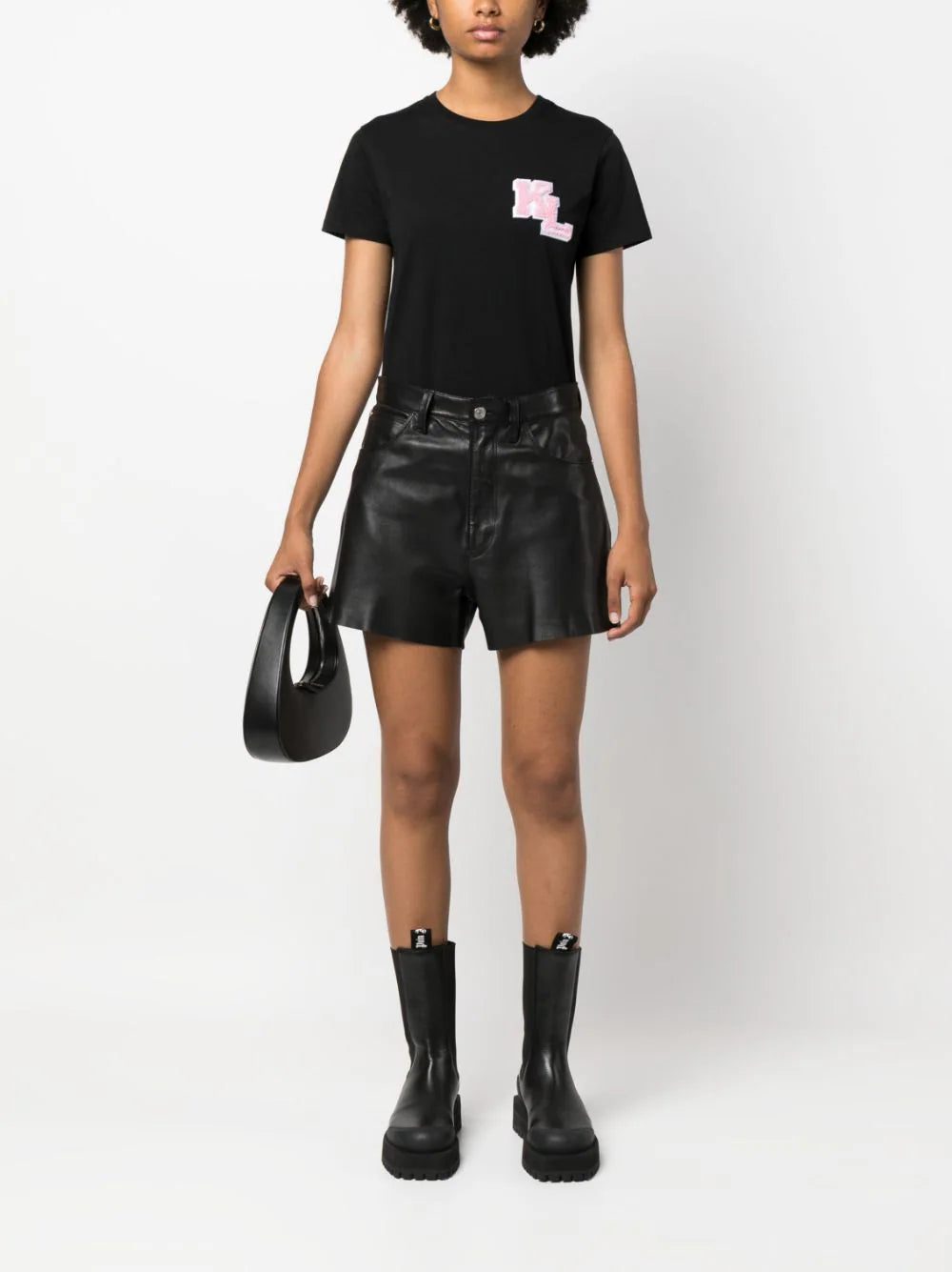 Karl Lagerfeld Kl logo-patch organic cotton T-shirt - Image 2