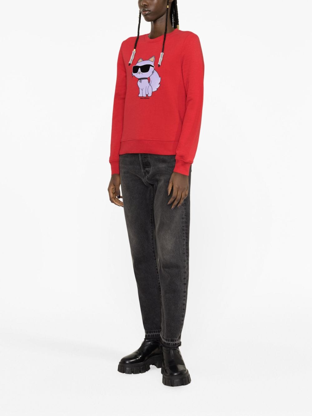 Karl Lagerfeld Ikonik Choupette-print sweatshirt - Image 4