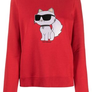 Karl Lagerfeld Ikonik Choupette-print sweatshirt
