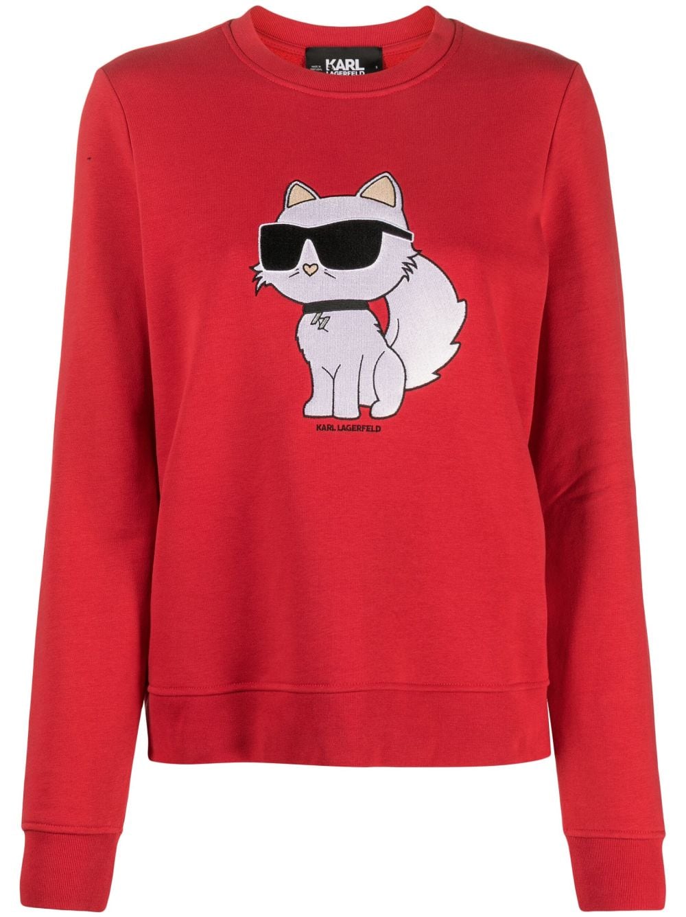 Karl Lagerfeld Ikonik Choupette-print sweatshirt