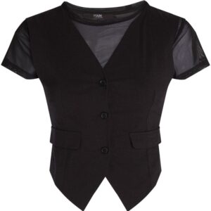 Karl Lagerfeld two-in-one waistcoat T-shirt