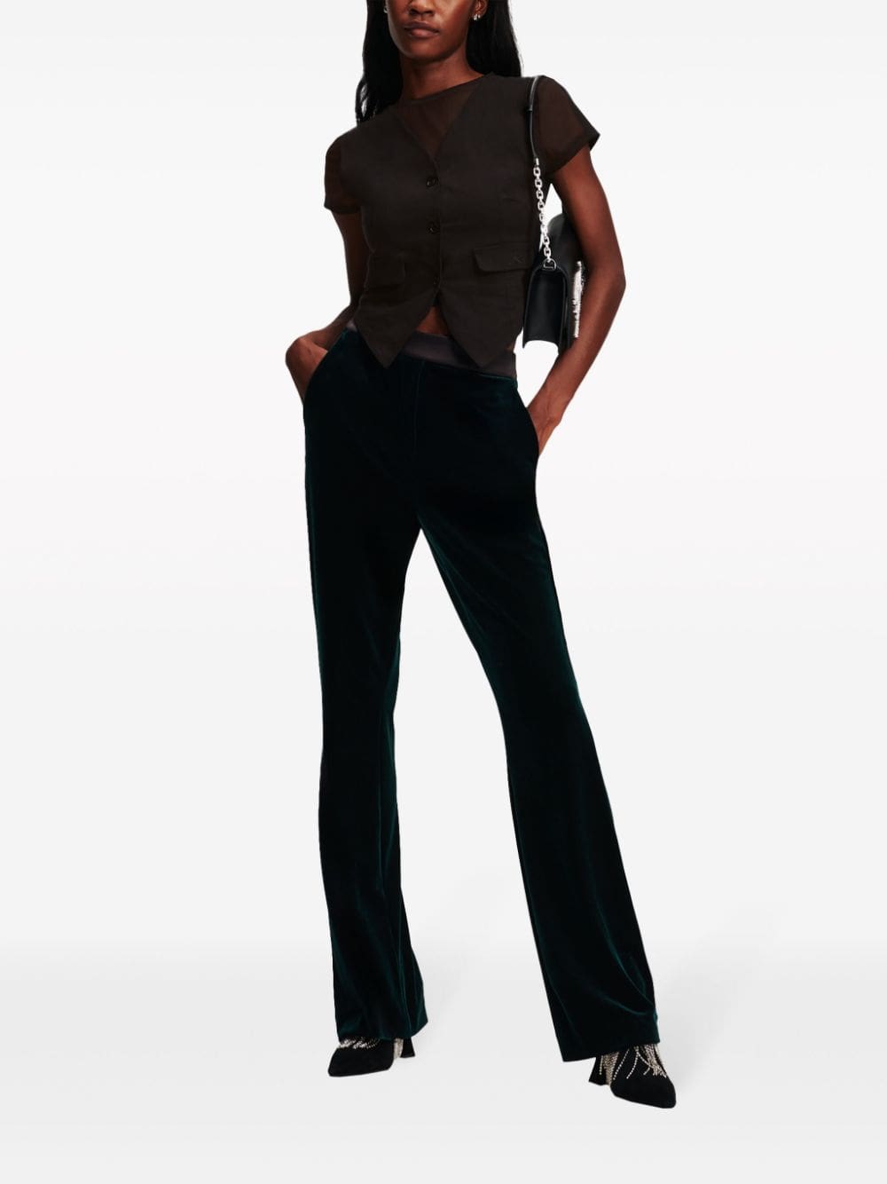 Karl Lagerfeld two-in-one waistcoat T-shirt - Image 2