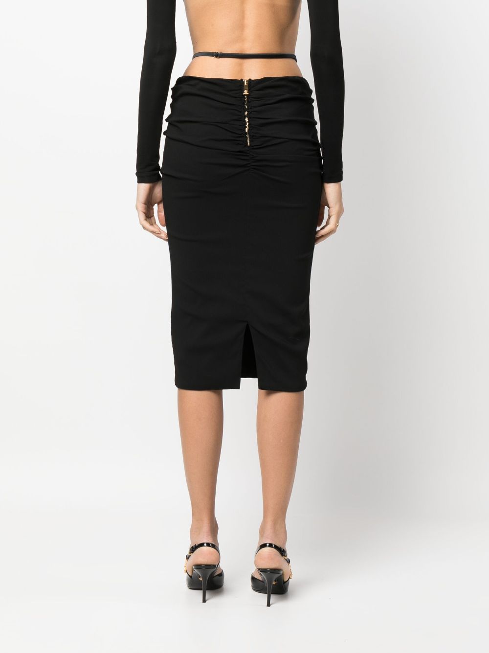 Versace Medusa georgette midi skirt - Image 4