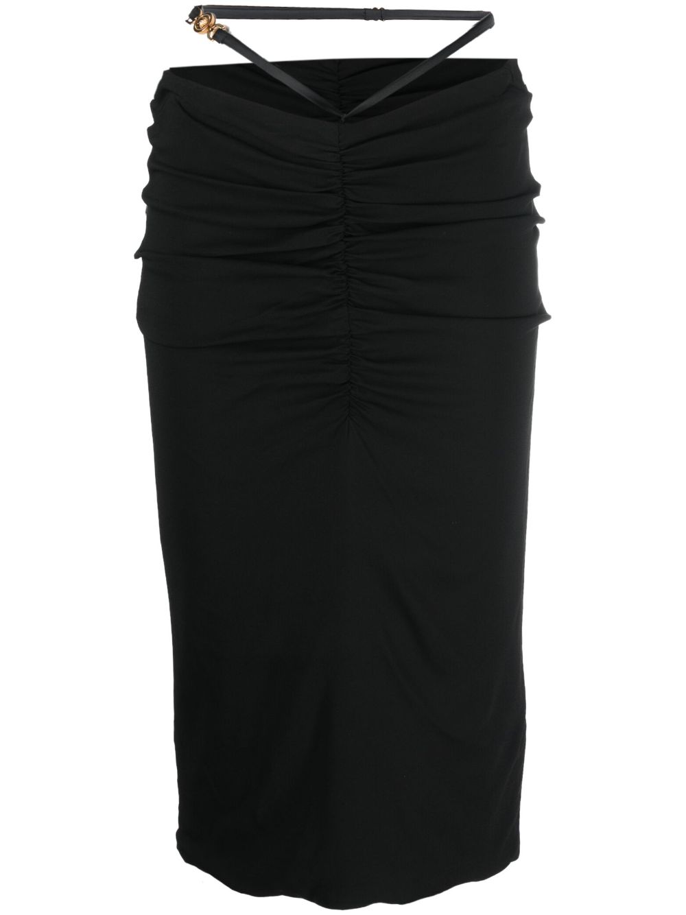 Versace Medusa georgette midi skirt