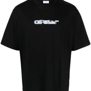 Off-White  blurred logo-print T-shirt