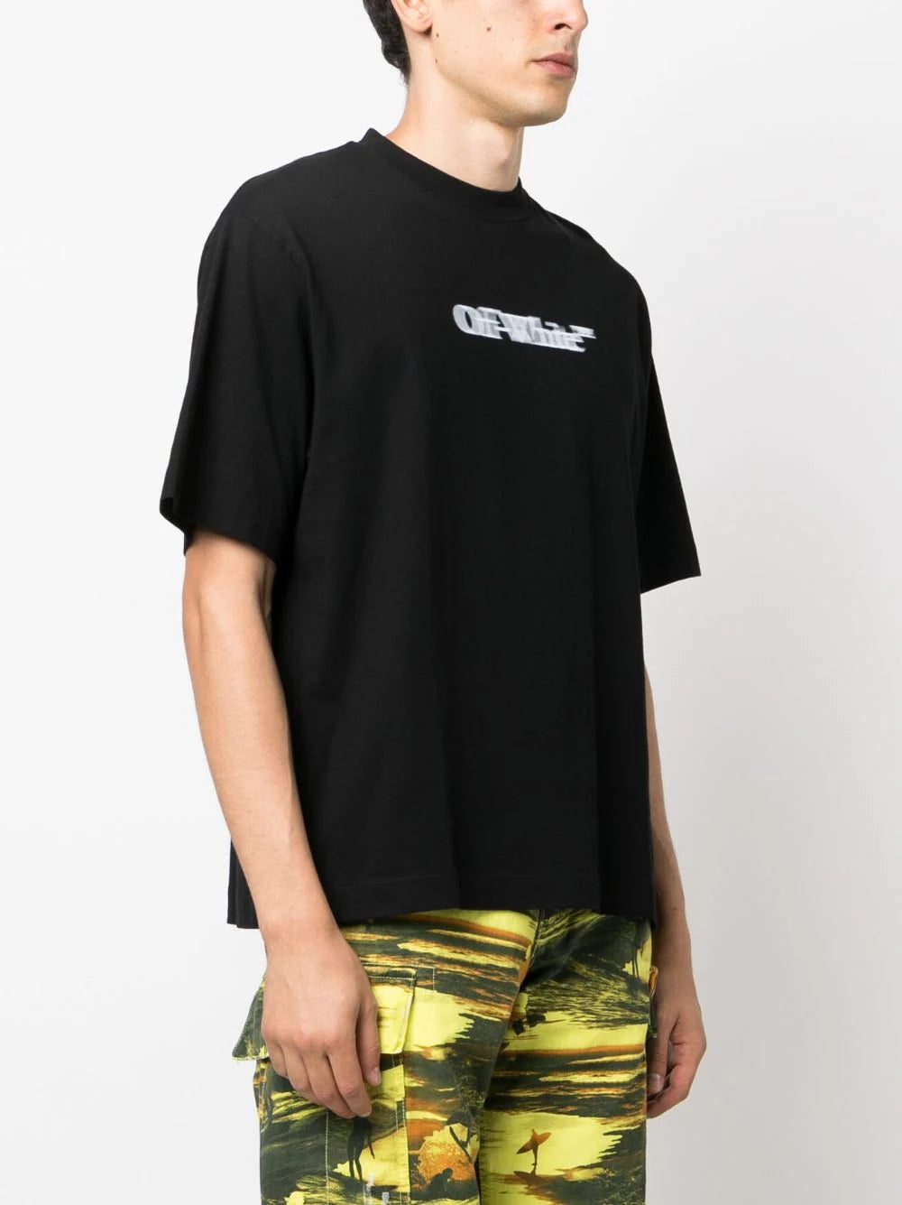 Off-White blurred logo-print T-shirt - Image 3