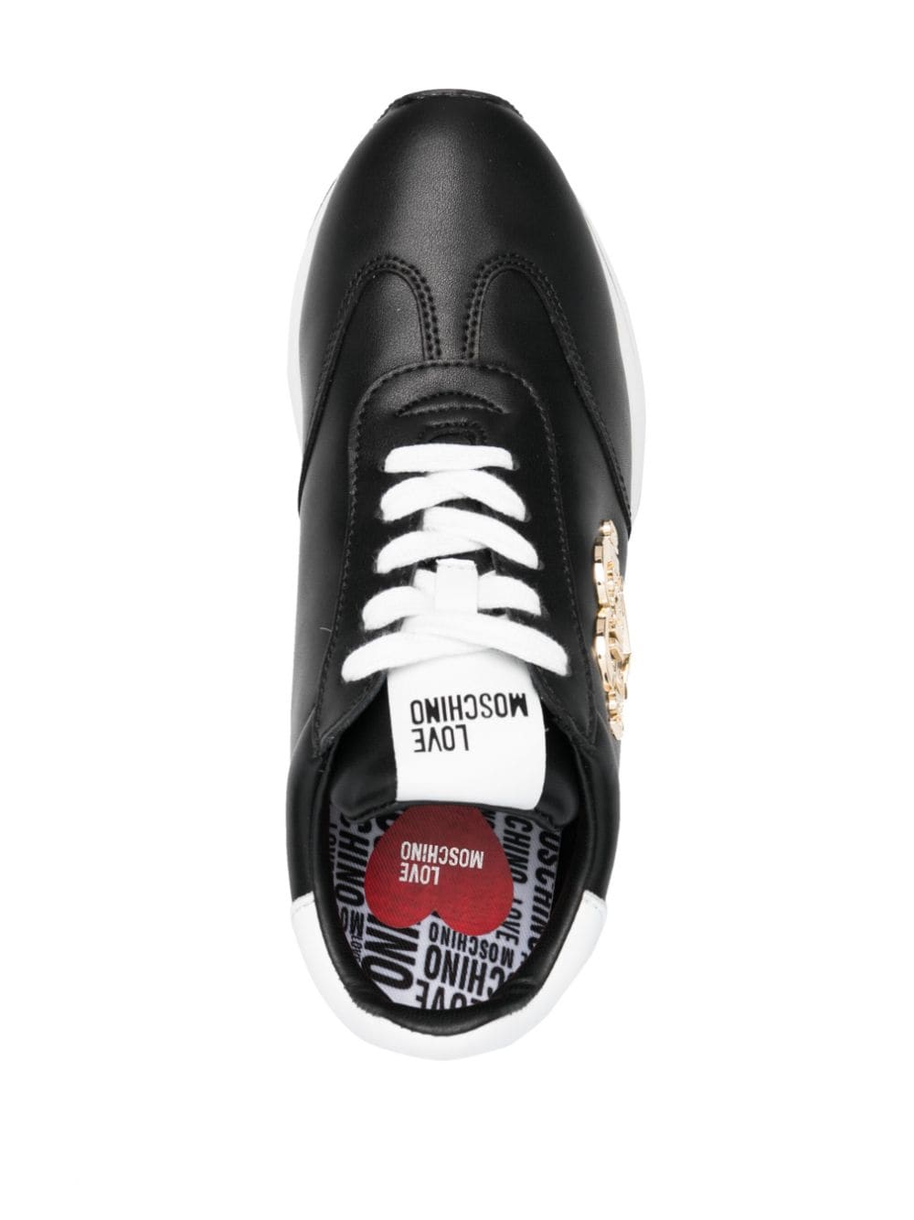 Love Moschino logo-plaque low-top sneakers - Image 4