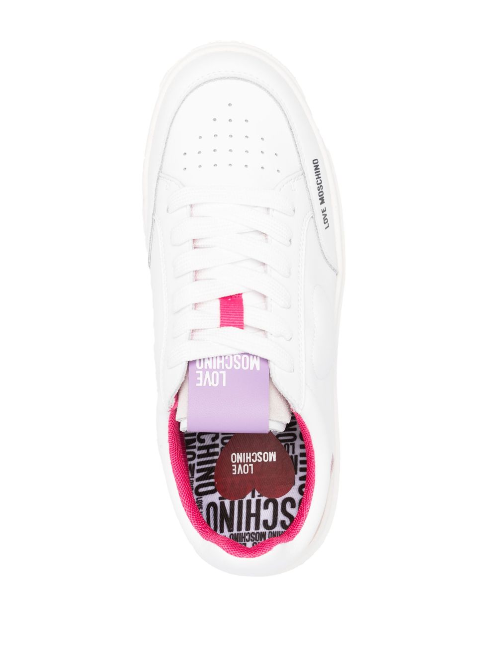 Love Moschino heart-motif low-top sneakers - Image 4