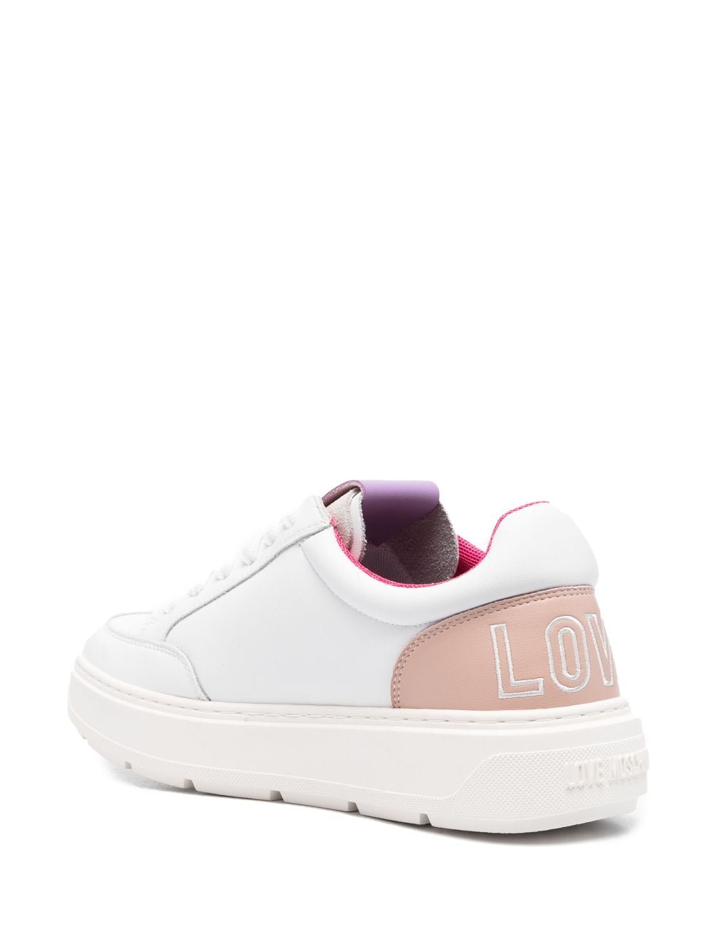 Love Moschino heart-motif low-top sneakers - Image 3