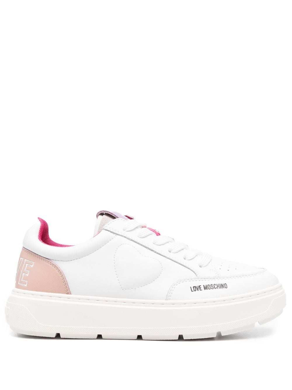 Love Moschino heart-motif low-top sneakers