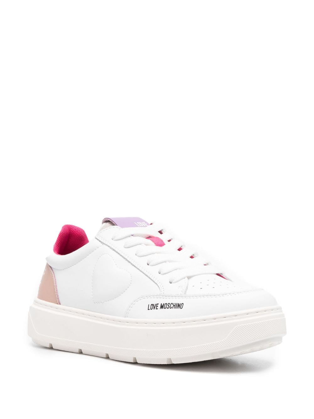 Love Moschino heart-motif low-top sneakers - Image 2