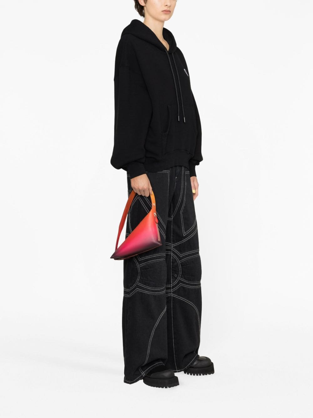 Off-White OW logo-print cotton hoodie - Image 4