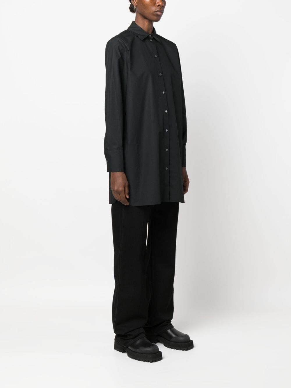 Karl Lagerfeld logo-print cotton shirt - Image 4