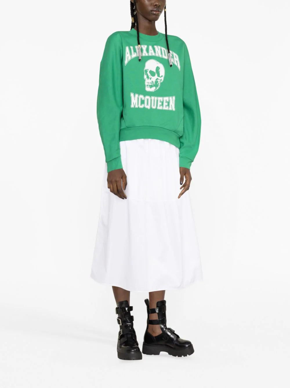Alexander McQueen skull-print stretch-cotton sweatshirt - Image 4