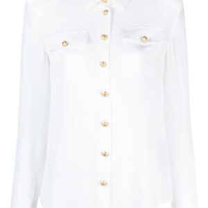 Balmain  padded shoulders silk blouse