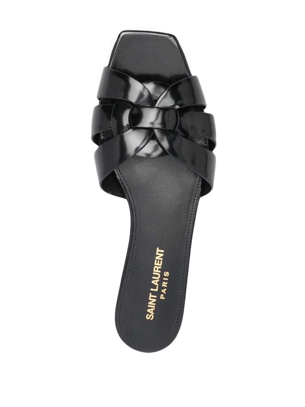 Saint Laurent Tribute leather flat sandals - Image 4