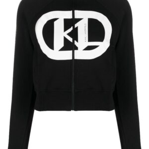 Karl Lagerfeld logo-print high-neck sweatshirt