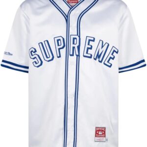Supreme Mitchell & Ness satin baseball jersey T-shirt