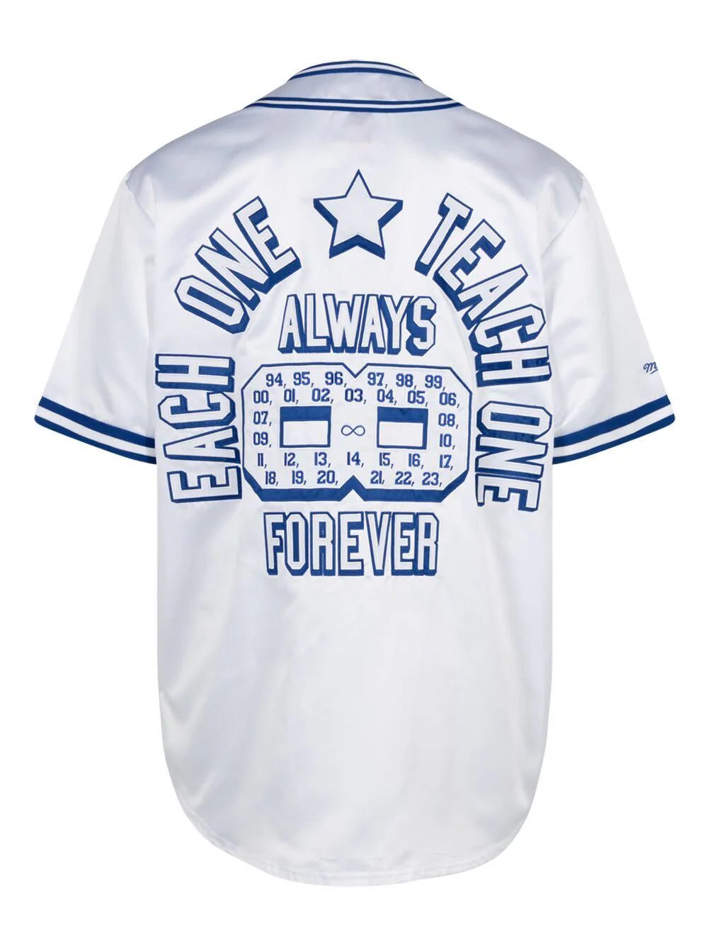 Supreme Mitchell & Ness satin baseball jersey T-shirt - Image 2