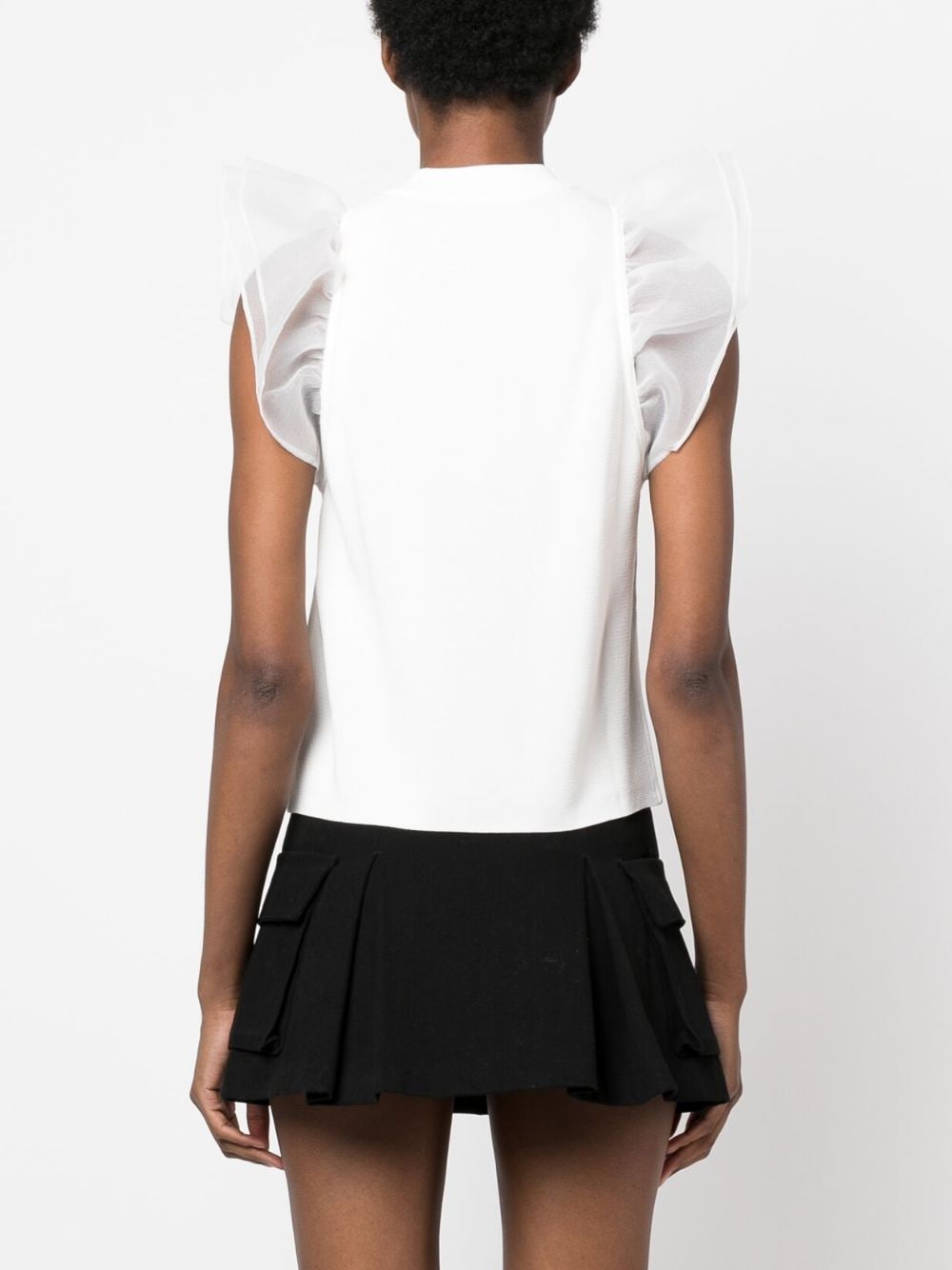 Karl Lagerfeld puff-sleeve knitted top - Image 4