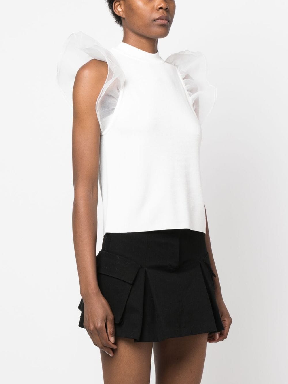 Karl Lagerfeld puff-sleeve knitted top - Image 3