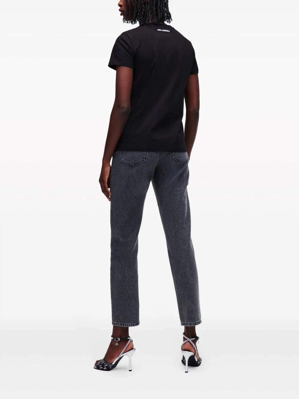 Karl Lagerfeld Ikonik rhinestone-embellished T-shirt - Image 4