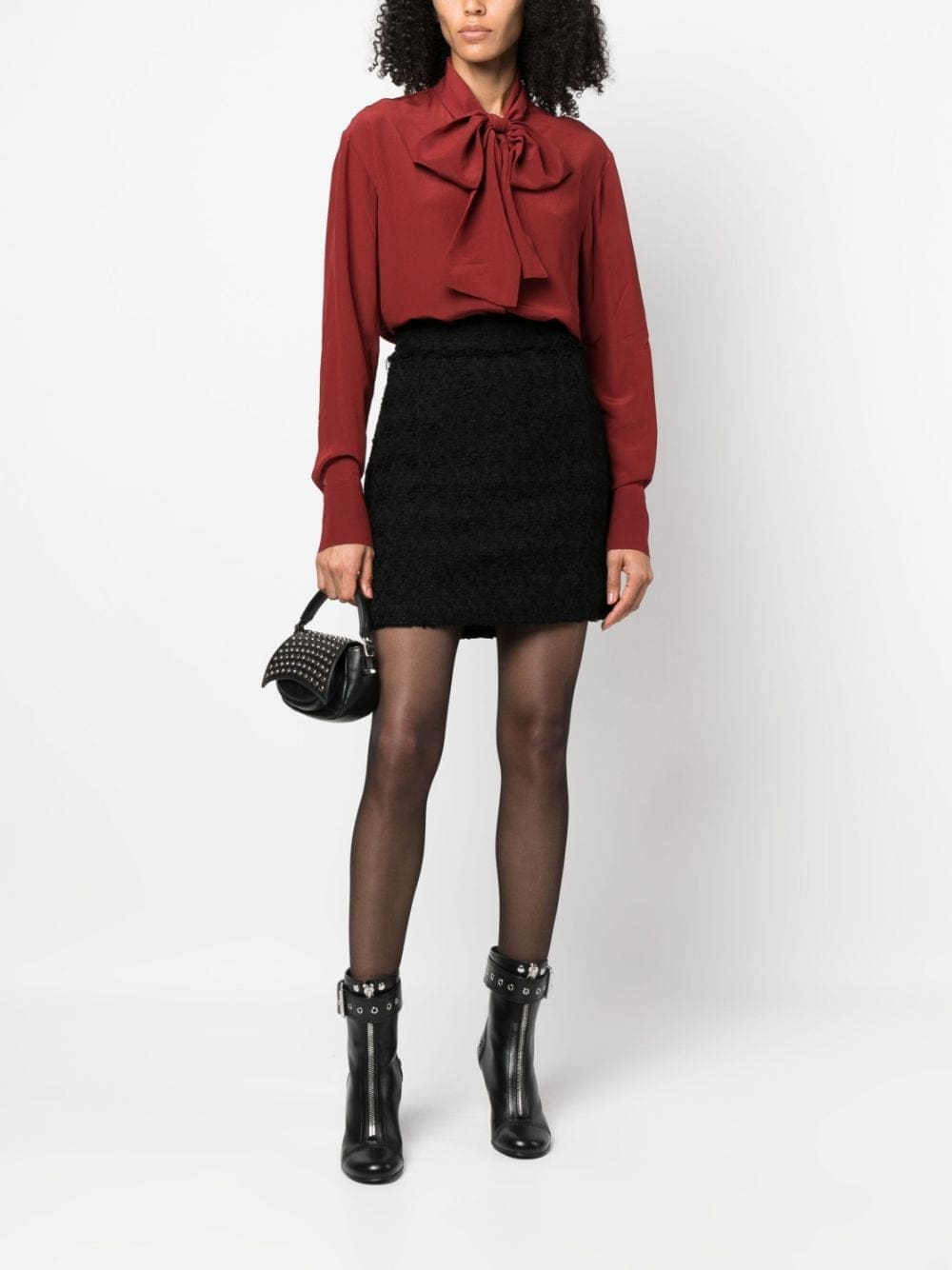 Balmain pussy-bow silk blouse - Image 2