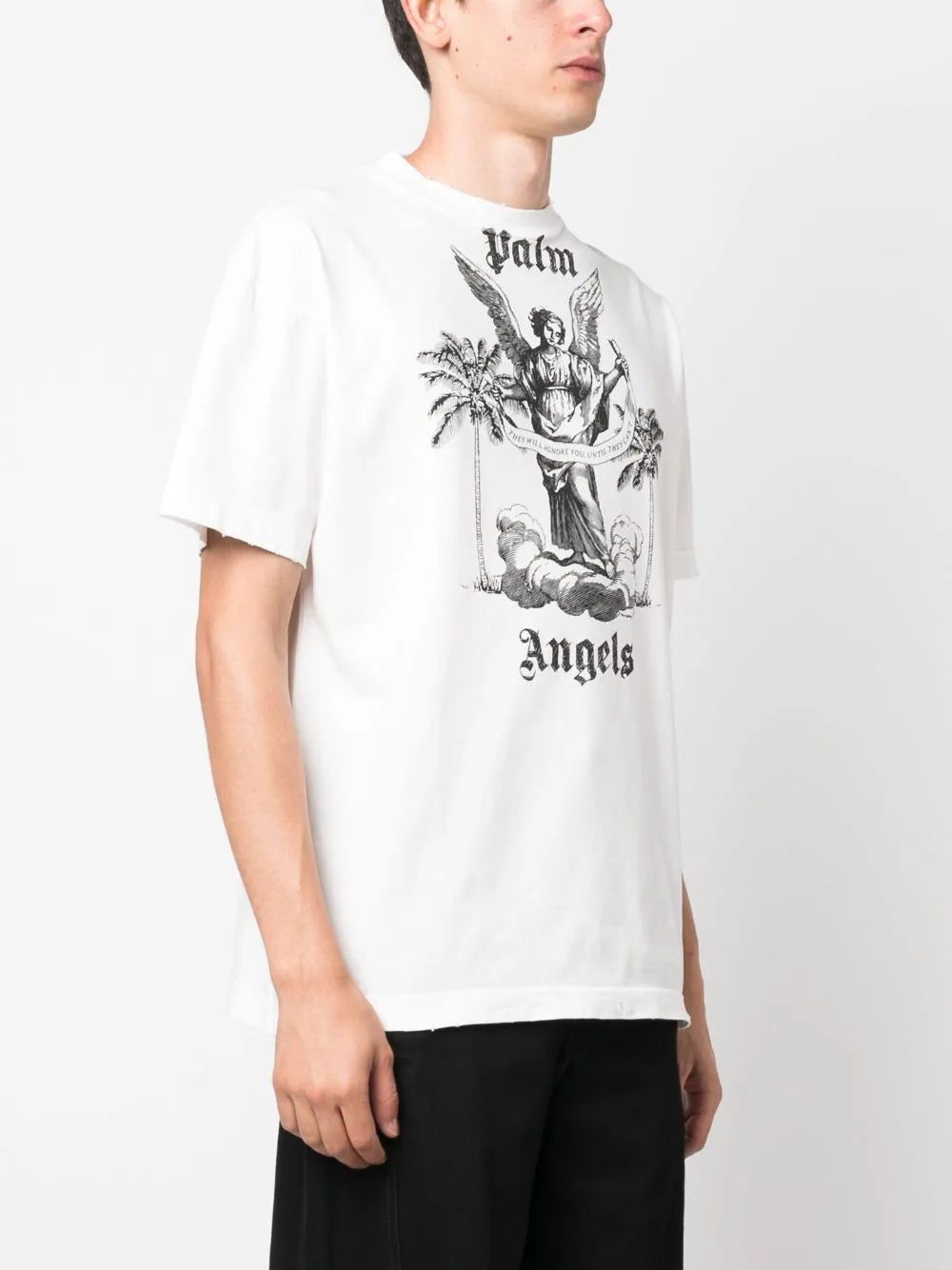 Palm Angels slogan-print cotton T-shirt - Image 3