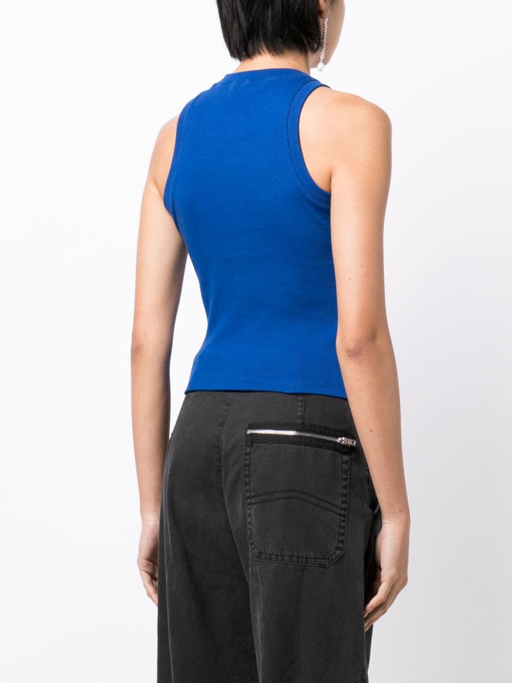 Off-White logo-print cotton-blend top - Image 4