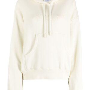 Off-White logo-print cotton hoodie