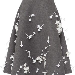 Prada  high-waisted A-line skirt