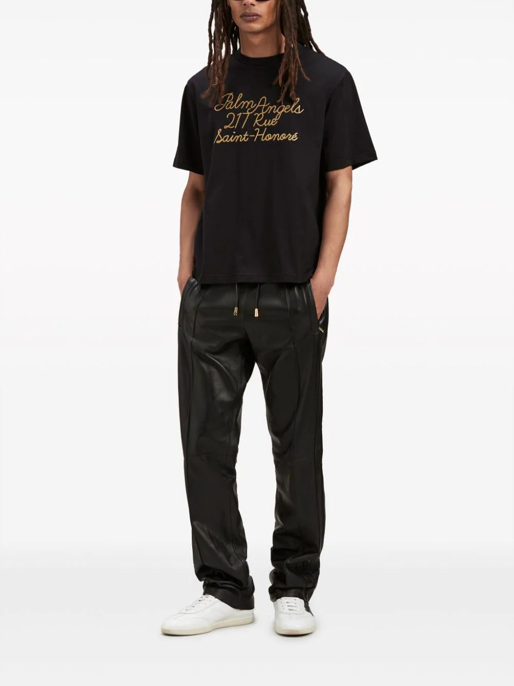 Palm Angels logo-embroidered cotton T-shirt - Image 2