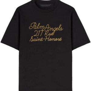 Palm Angels  logo-embroidered cotton T-shirt
