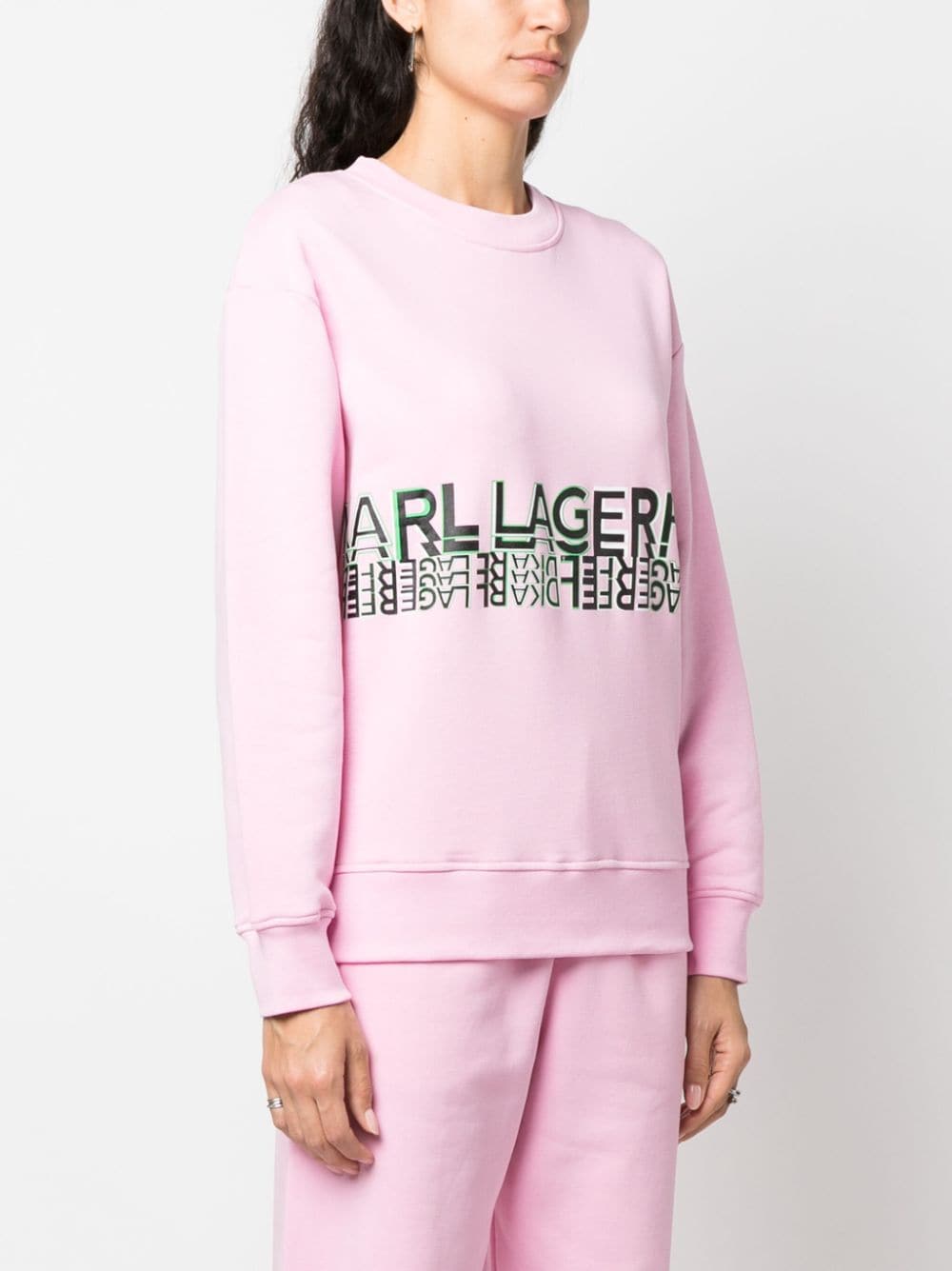 Karl Lagerfeld logo-print crew-neck sweatshirt - Image 3