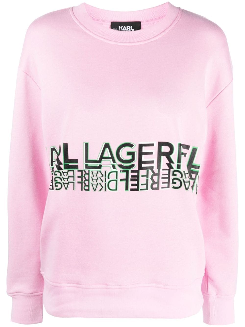 Karl Lagerfeld logo-print crew-neck sweatshirt
