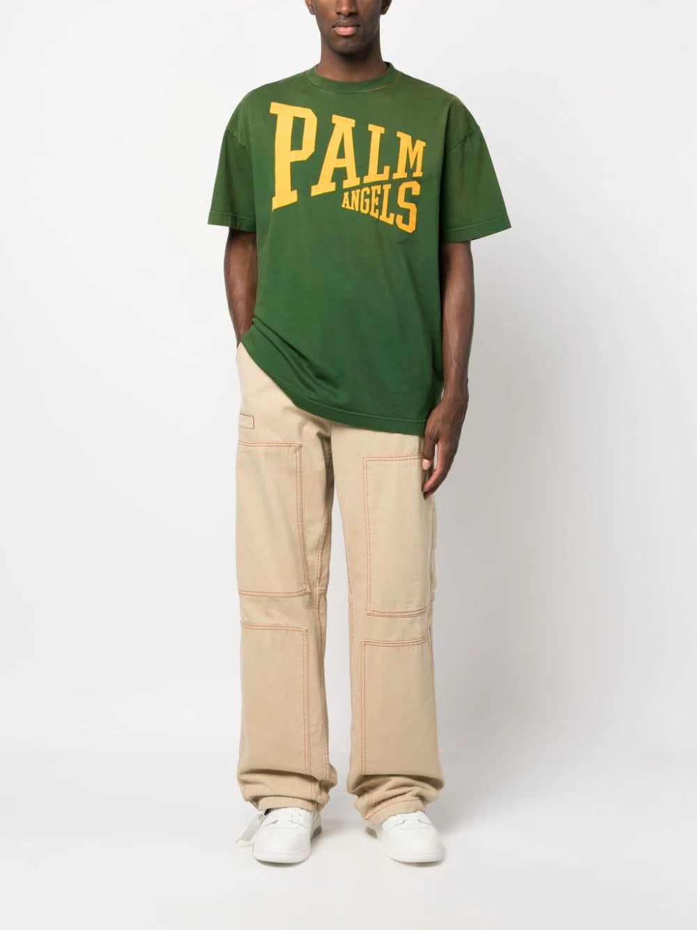 Palm Angels logo-print cotton T-shirt - Image 2