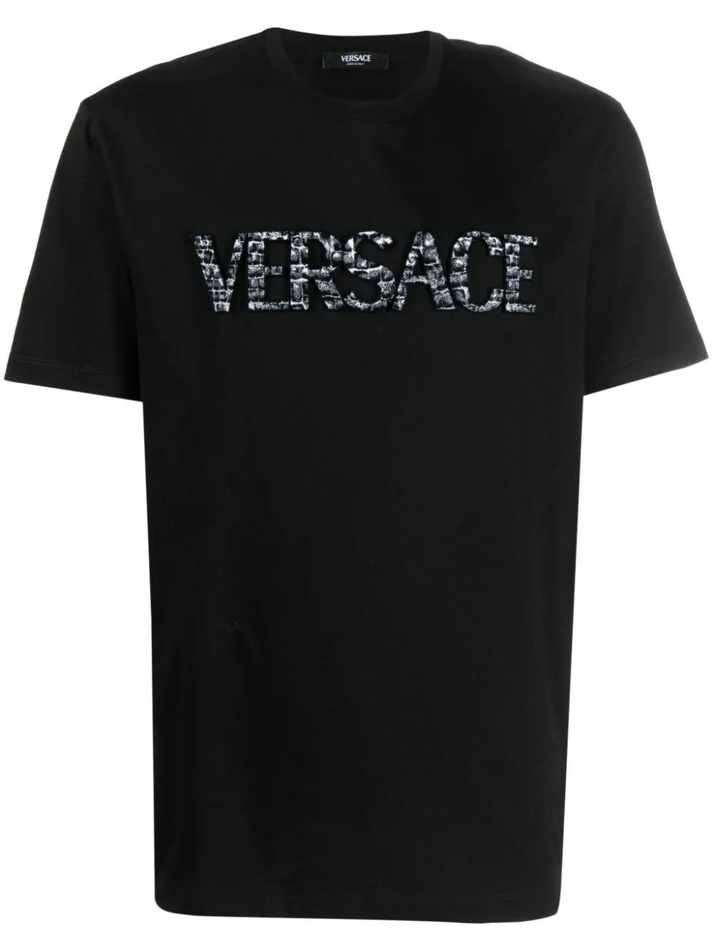 Versace logo-appliqué cotton T-shirt