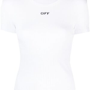 Off-White logo-print cotton-blend T-shirt